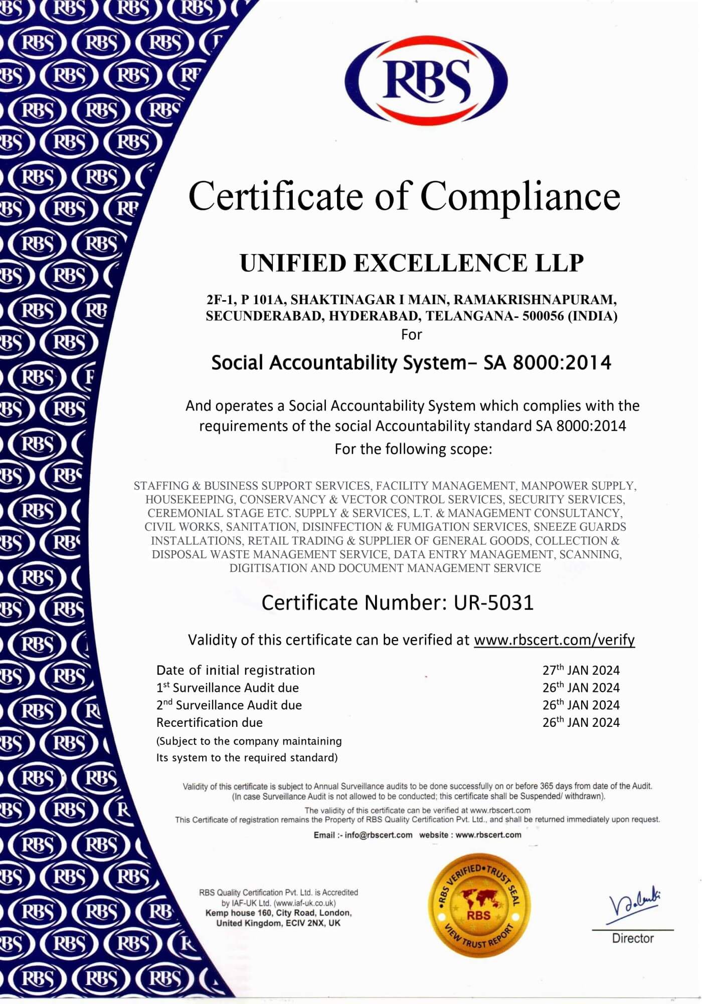 Unified Excellence LLP