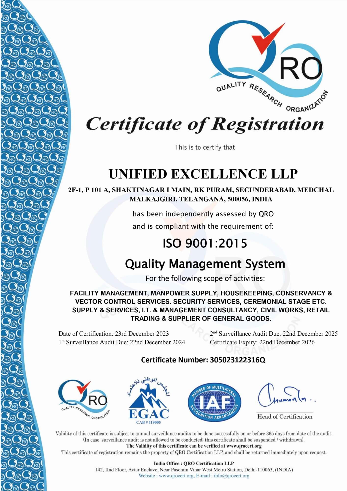 Unified Excellence LLP