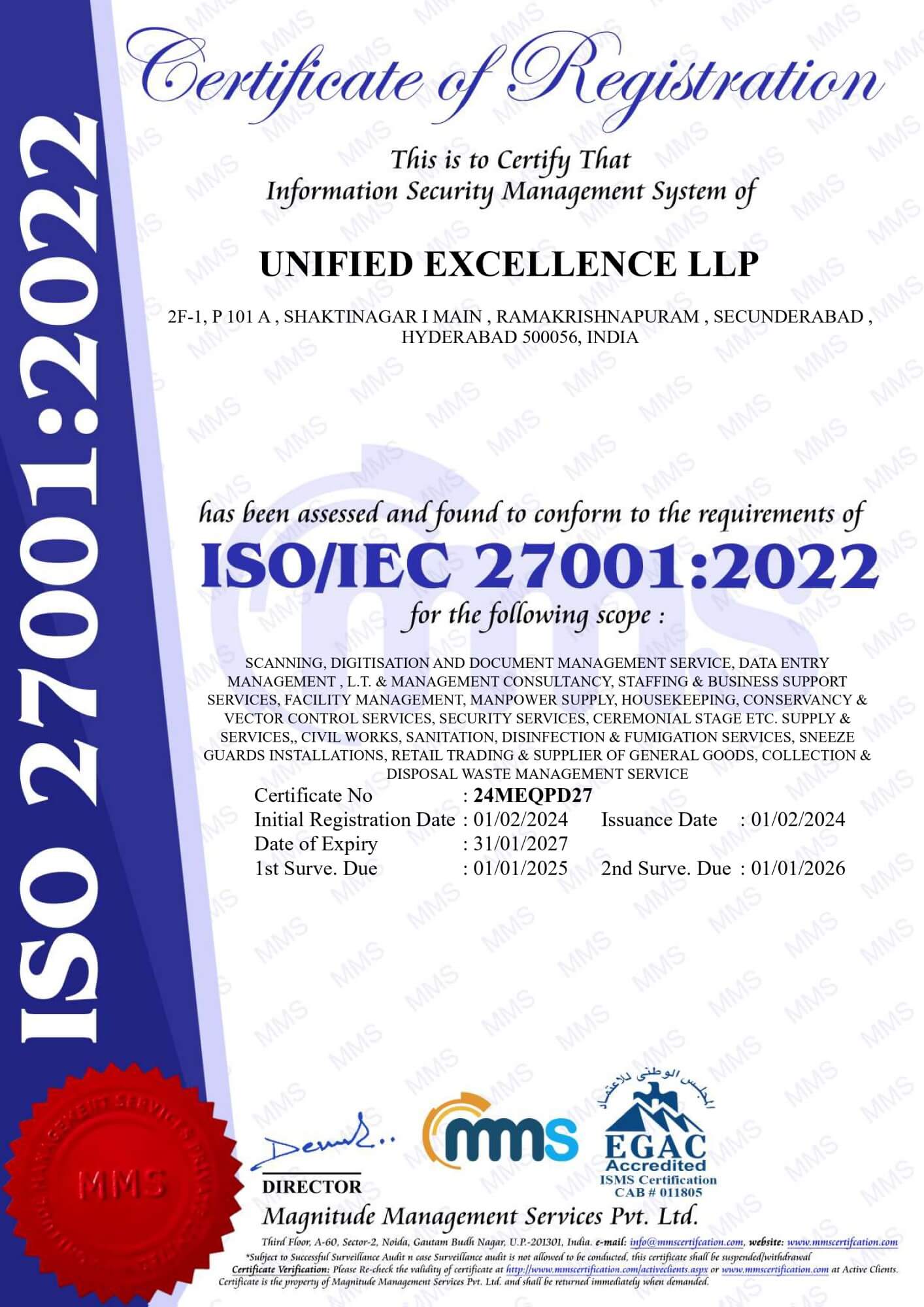 Unified Excellence LLP